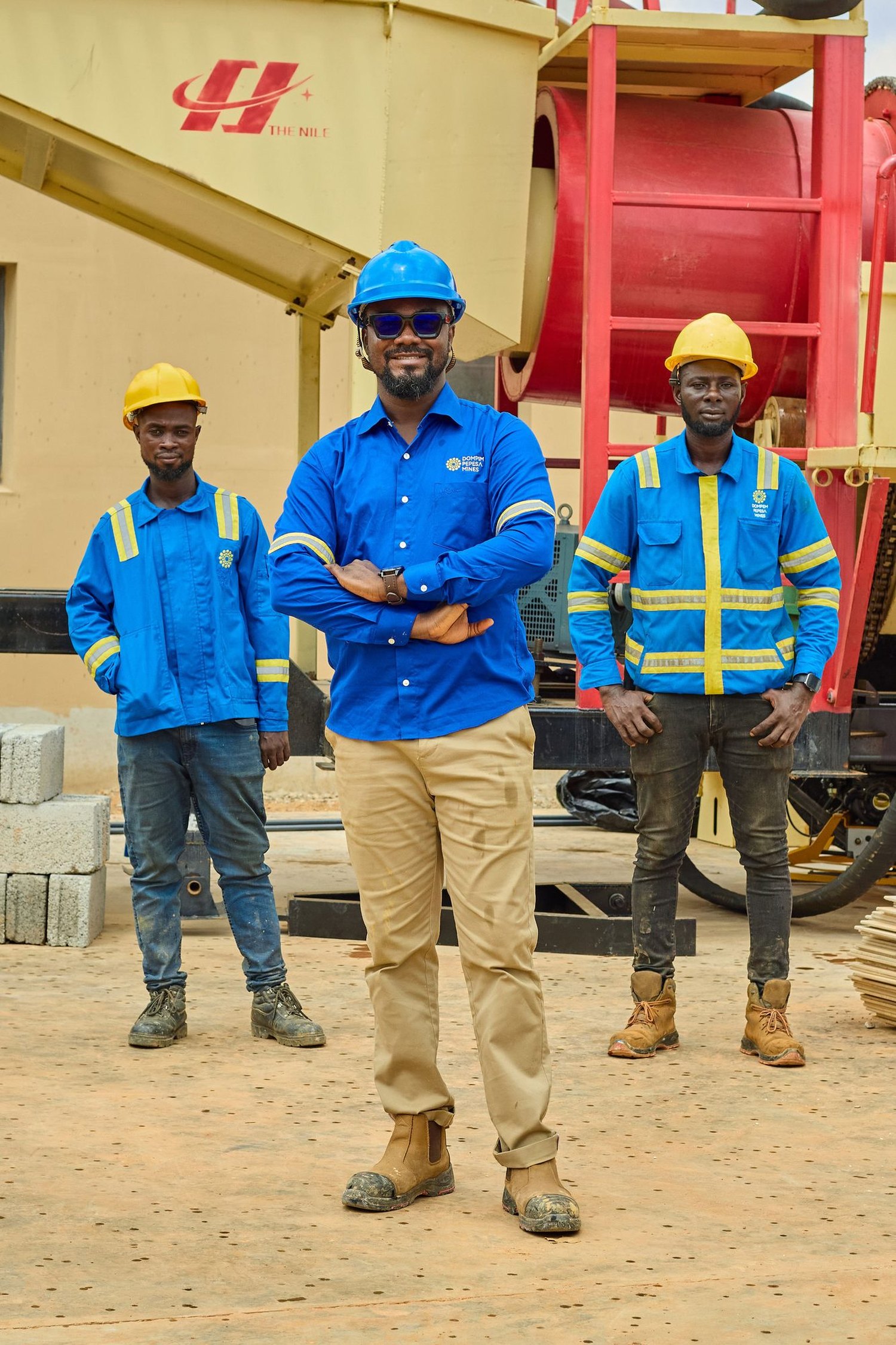 The Nova Mines crew at Dompim Pepesa Mines